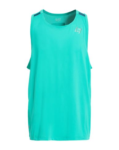 Man Tank top Turquoise Size 3XL Polyester, Elastane