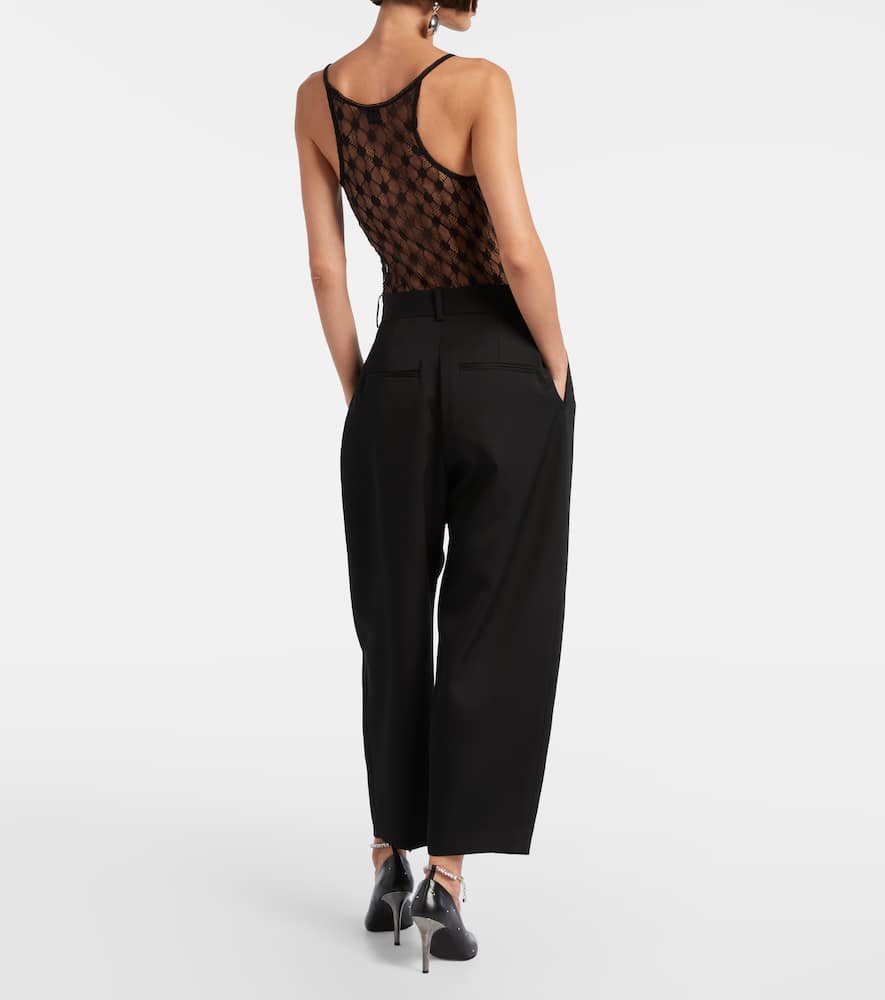 Mildy sheer lace bodysuit
