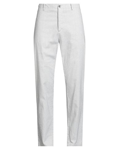 Man Pants Off white Size 32 Cotton, Elastane