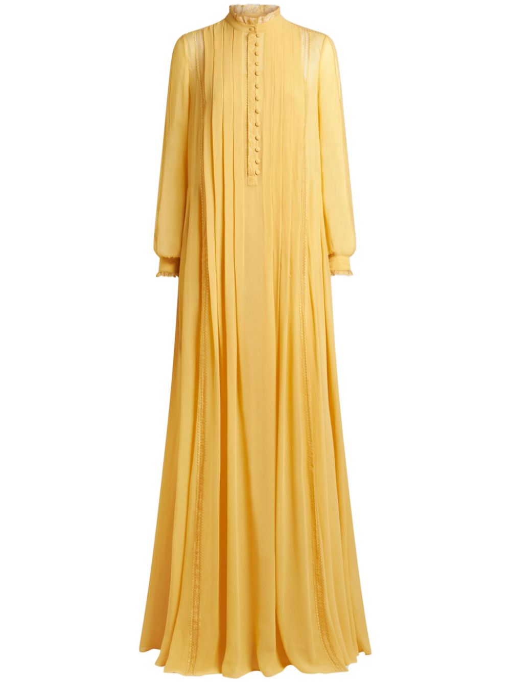 Pleated gown - Yellow