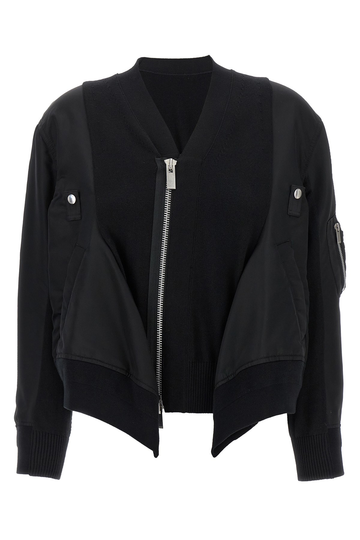Nylon Insert Cardigan