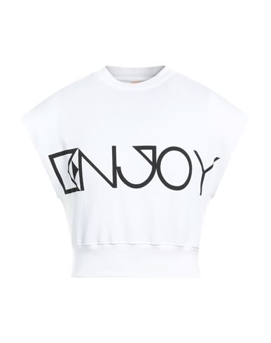 Man Sweatshirt White Size L Cotton