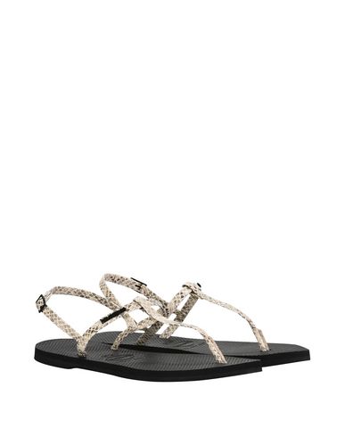 Hav. You Riviera Croco Woman Thong sandal Beige