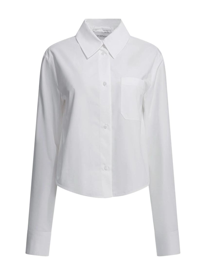 White Pleated Shirt