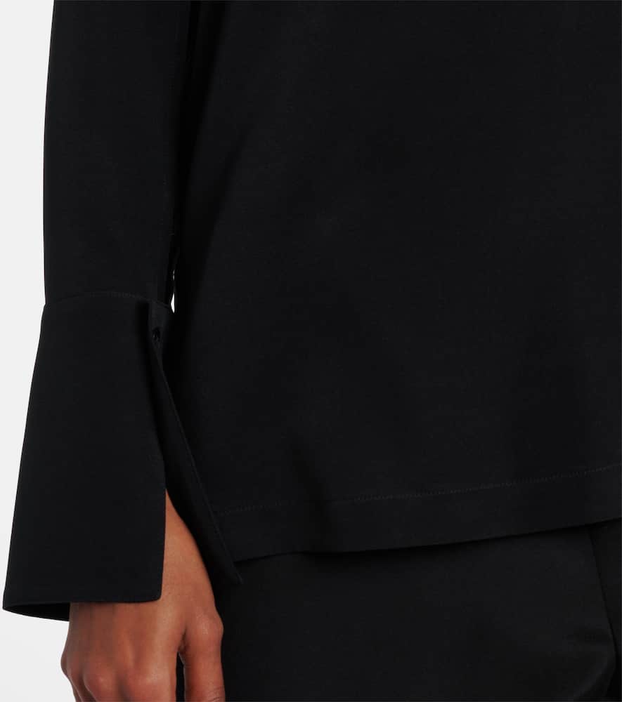 Dover silk-blend cady blouse