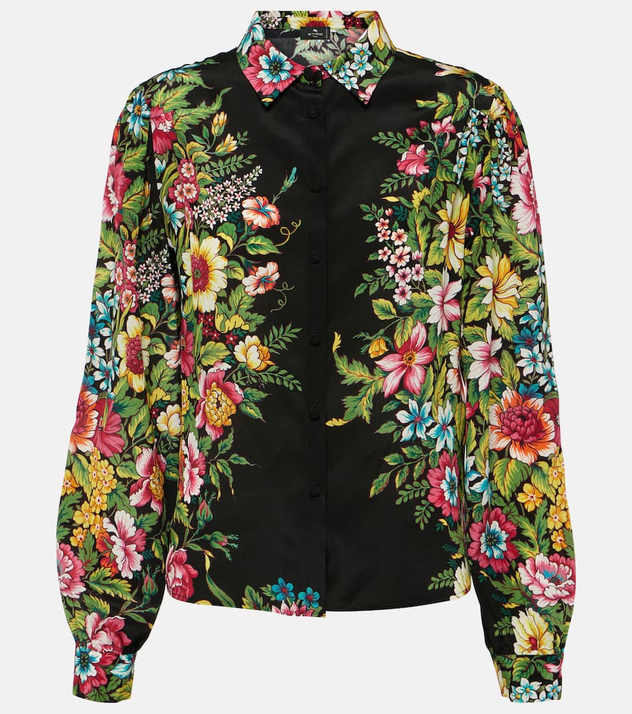 Printed silk shirt