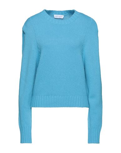 Woman Sweater Azure Size L Wool