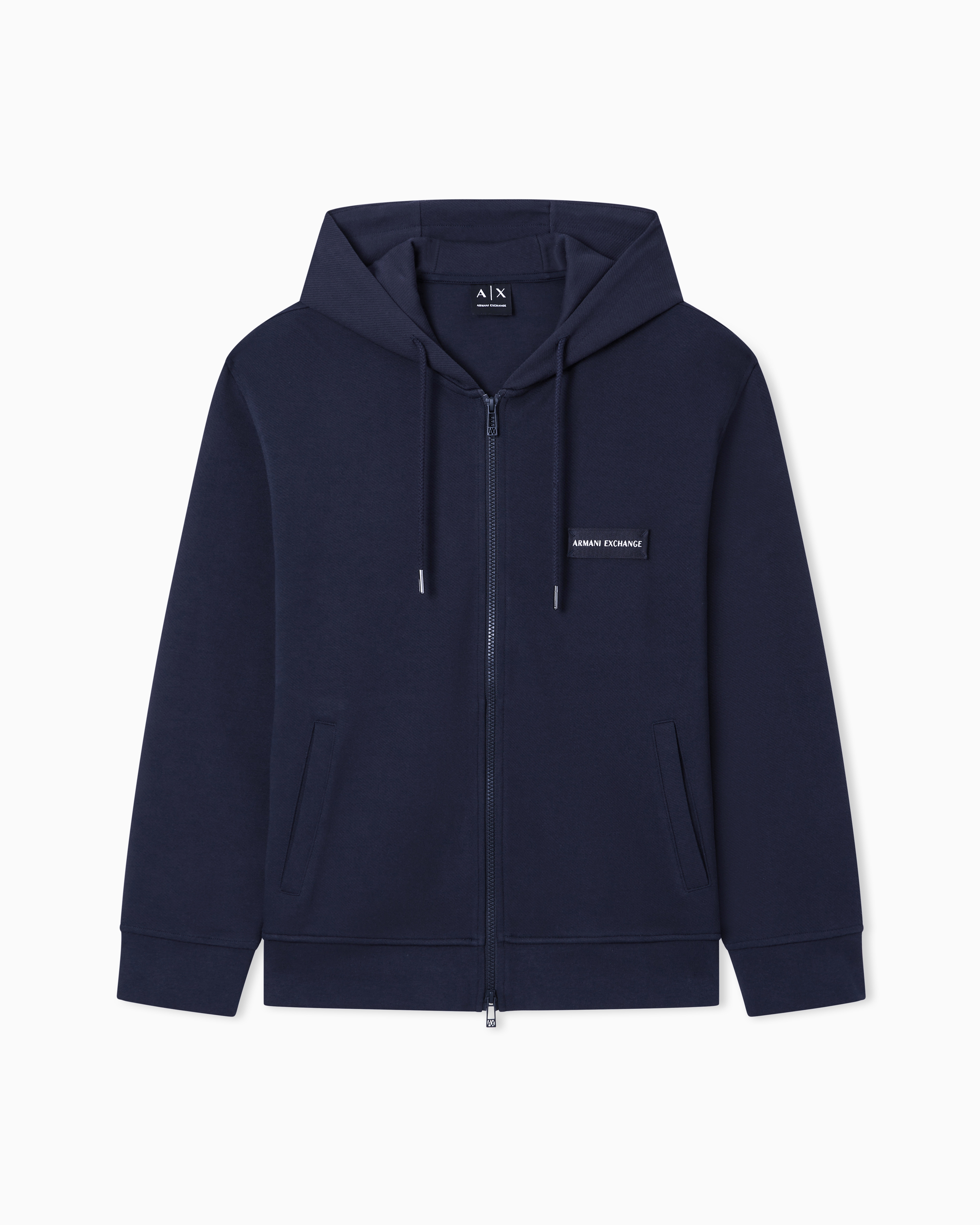 Zip-up cotton sweatshirt