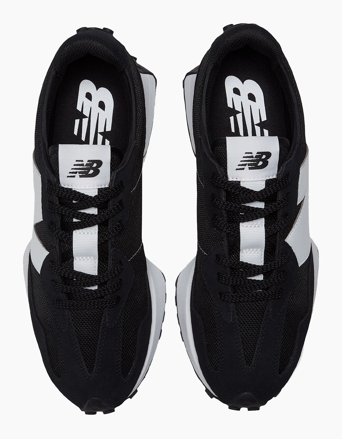 Men's NEW BALANCE 327 TRAINER BLACK/WHITE - Black/Multi