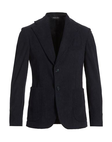Man Blazer Navy Size 36 Cotton, Polyester