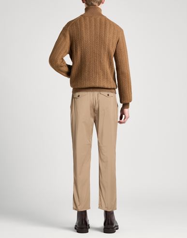 Man Pants Khaki Size 34 Cotton, Polyamide, Elastane