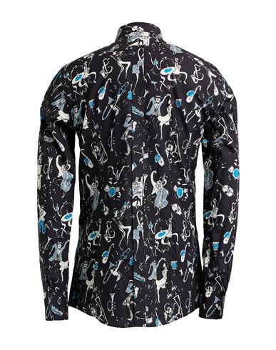 Man Shirt Black Size 16 Cotton