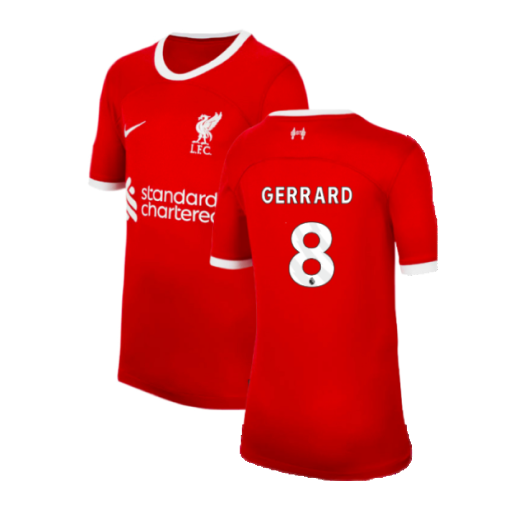 (LB) 2023-2024 Liverpool Home Shirt (Kids) (Gerrard 8)