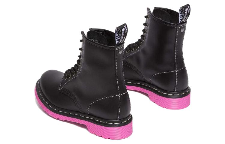 (WMNS) 1460 Wanama Leather Jungle Zip Boots 'Black Pink