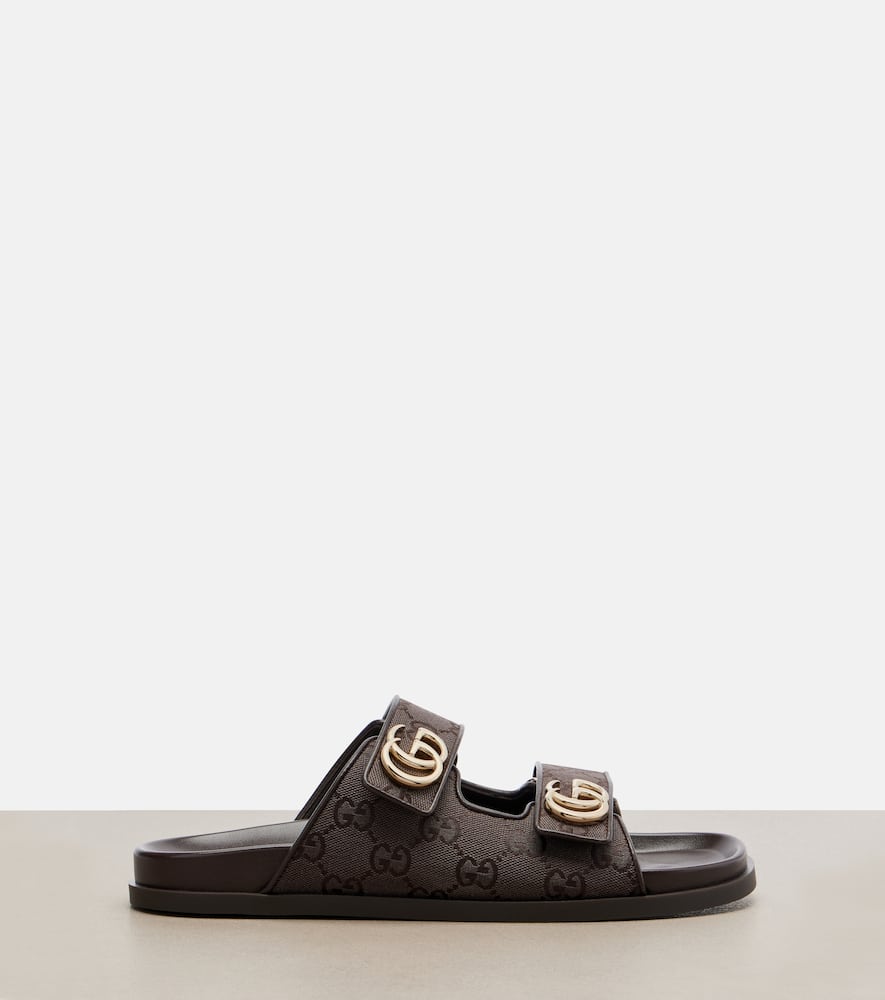 Double G GG Canvas sandals