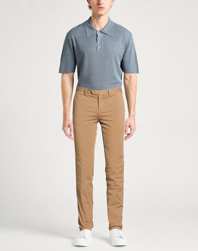 Man Pants Camel Size 32 Cotton, Elastane