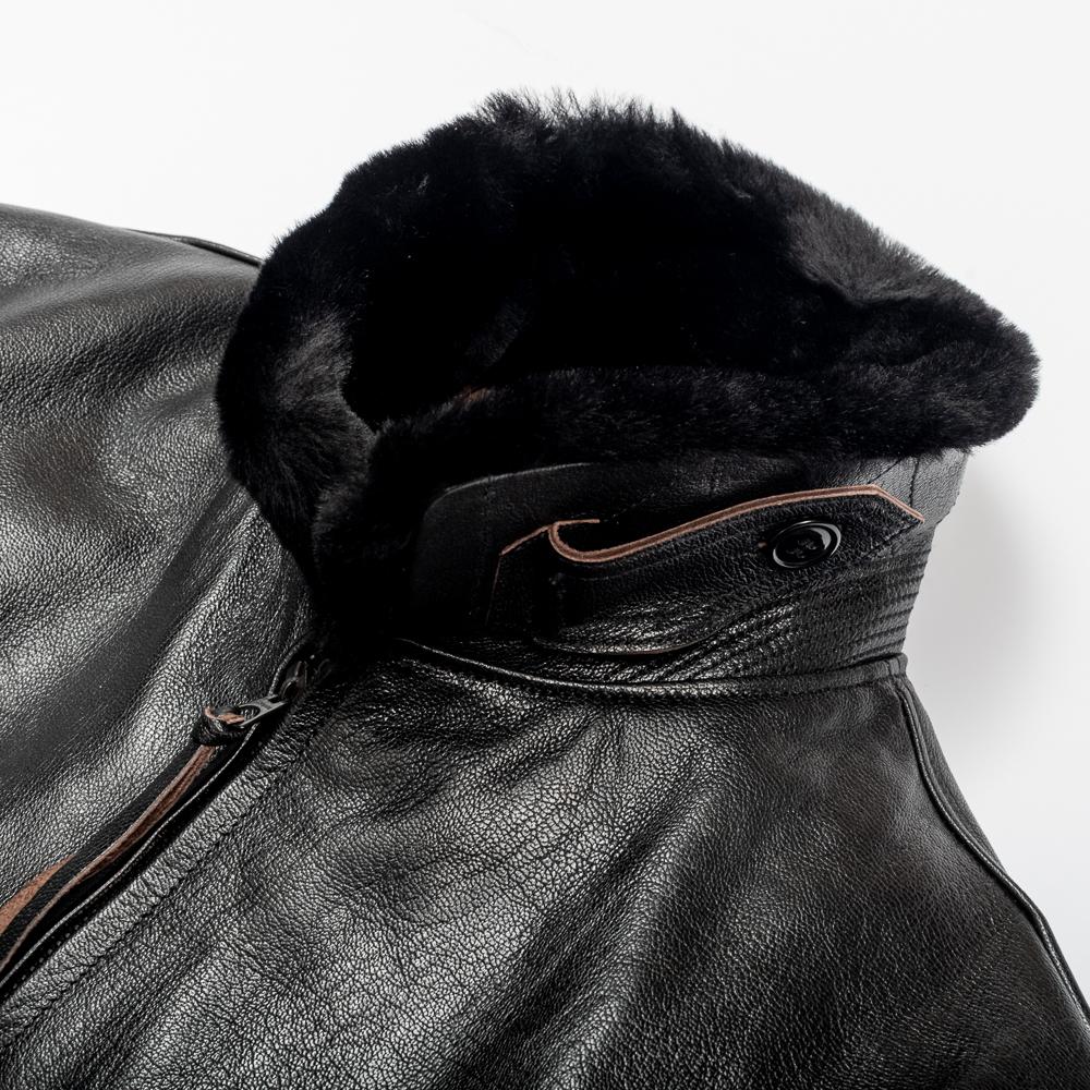 X William Gibson G-1 Leather Jacket Black