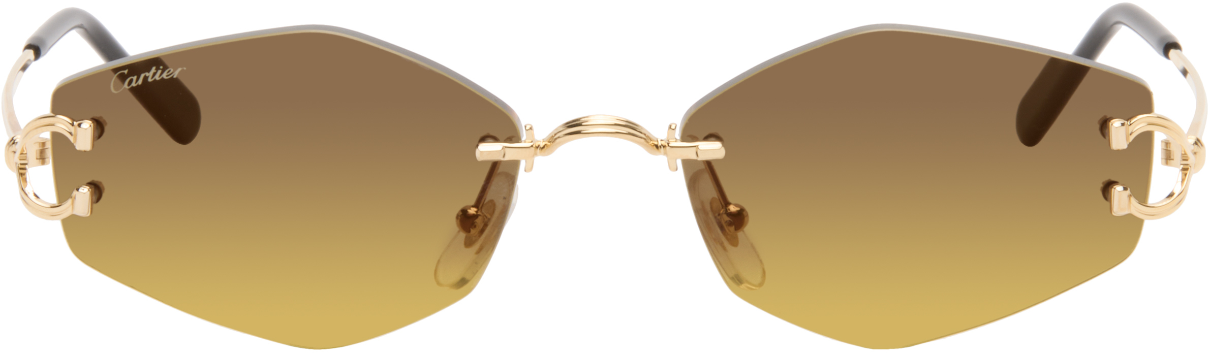 Gold Classic C Motif Sunglasses