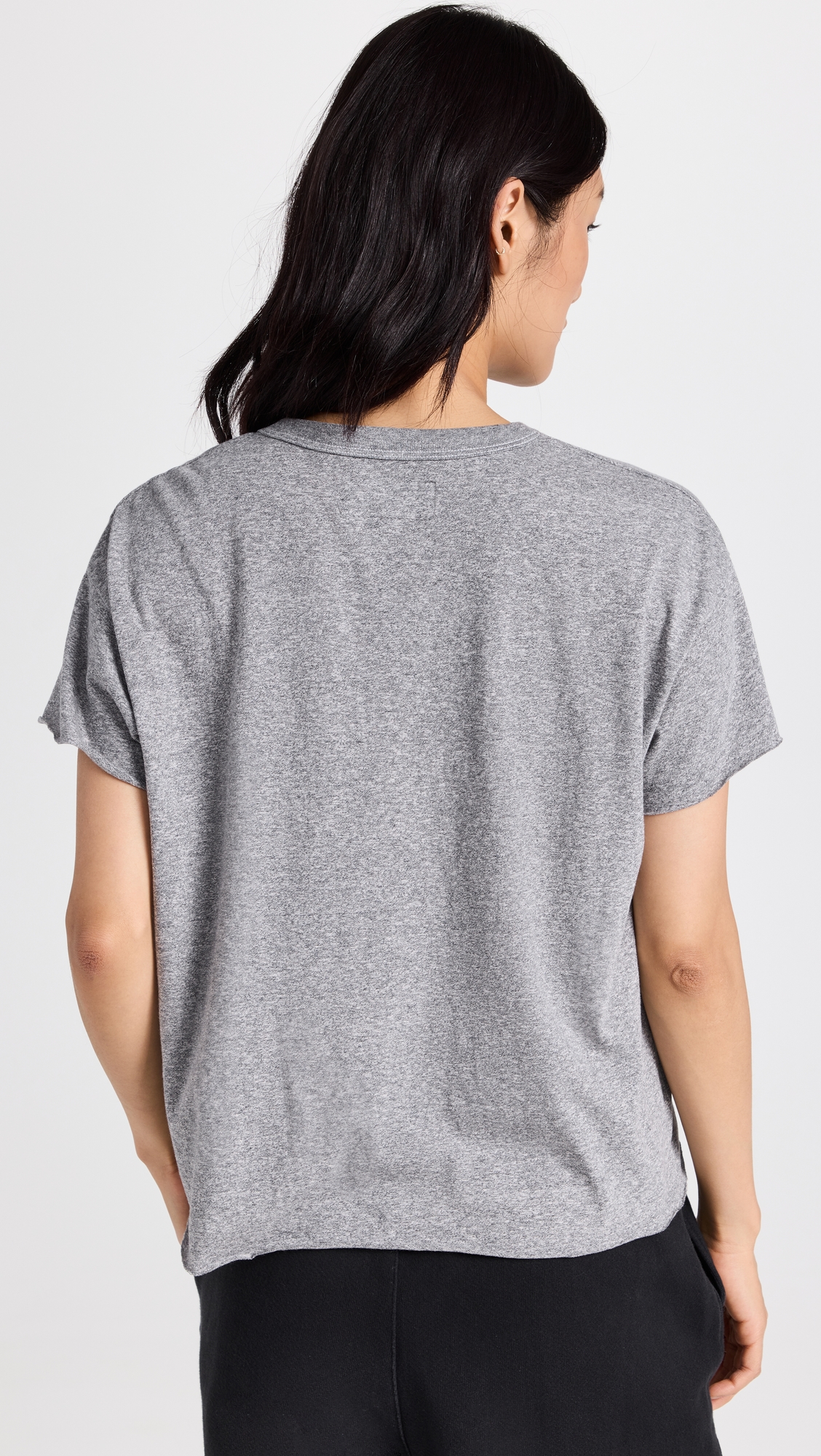 The Crop Tee Heather Grey