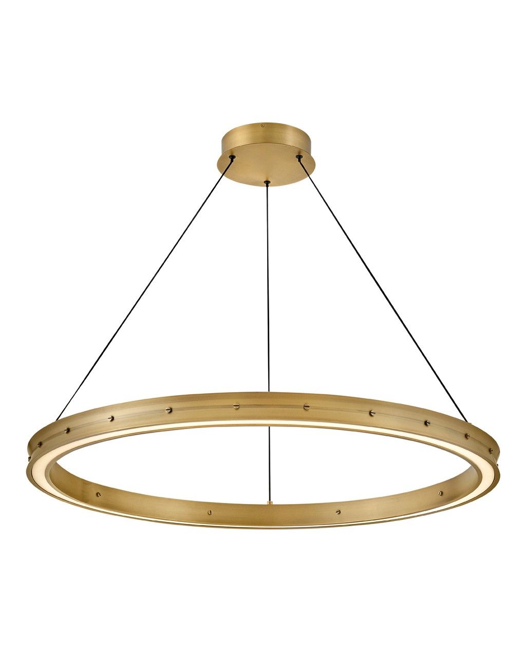 Lacquered Brass LED Chandelier from the Althea Collection