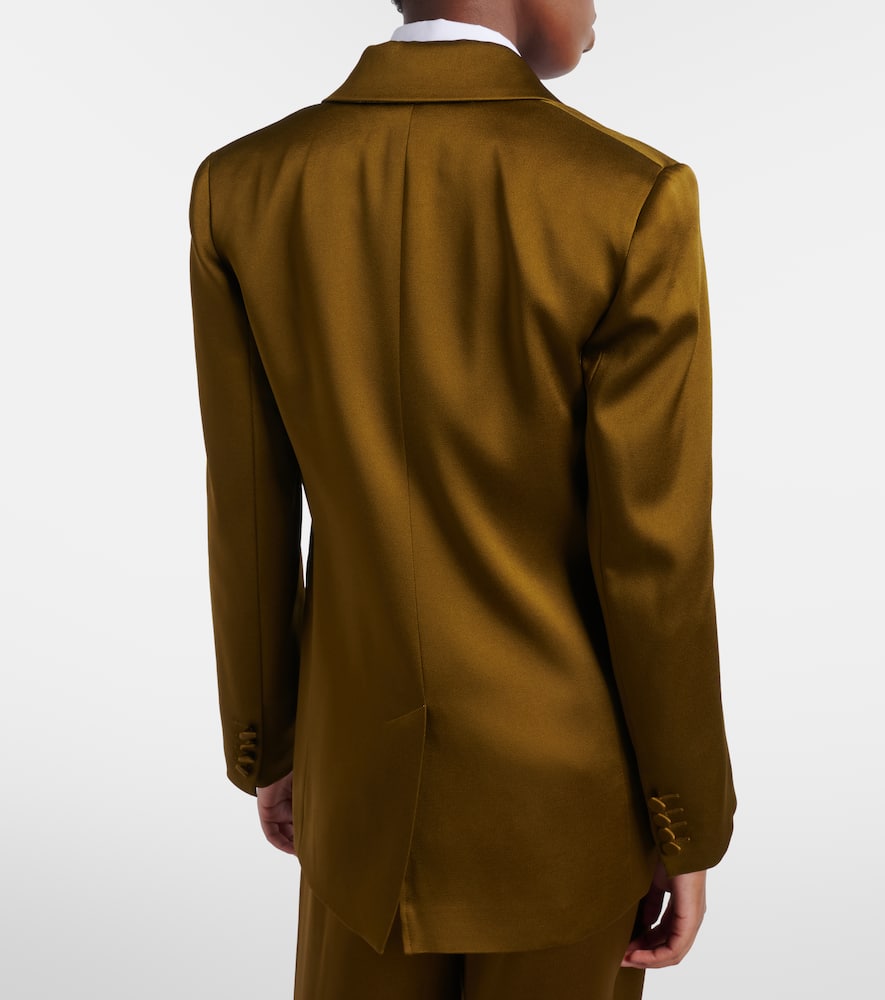 Crêpe satin blazer