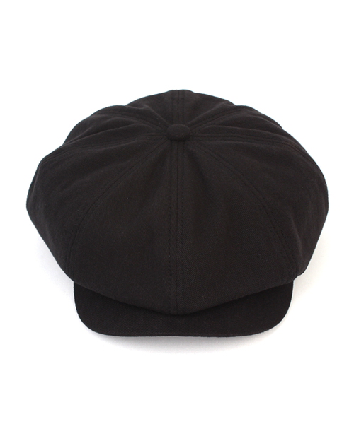 Oversized Black Newsboy Cap