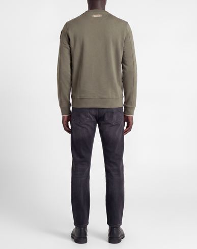 Man Sweatshirt Military green Size XXL Cotton, Polyester