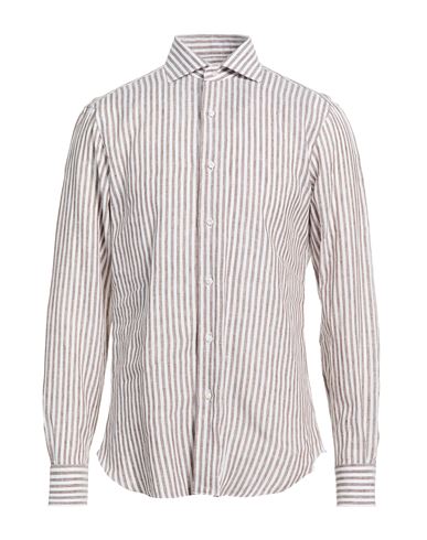 Man Shirt Dark brown Size 16 ½ Linen