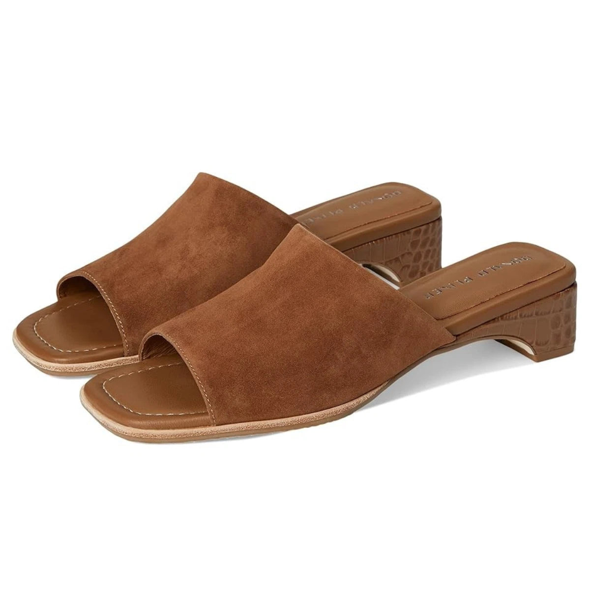 Clodie Sandals Women's Brown Square Toe Block Heel RHS8457