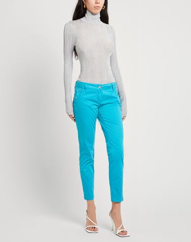 Jacob Cohёn Woman Pants Turquoise Size 25 Cotton, Elastane