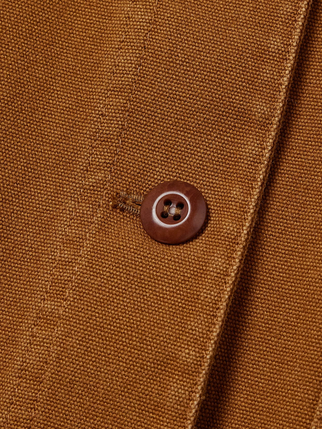 Pascual Corduroy-trimmed Cotton-canvas Jacket - Brown