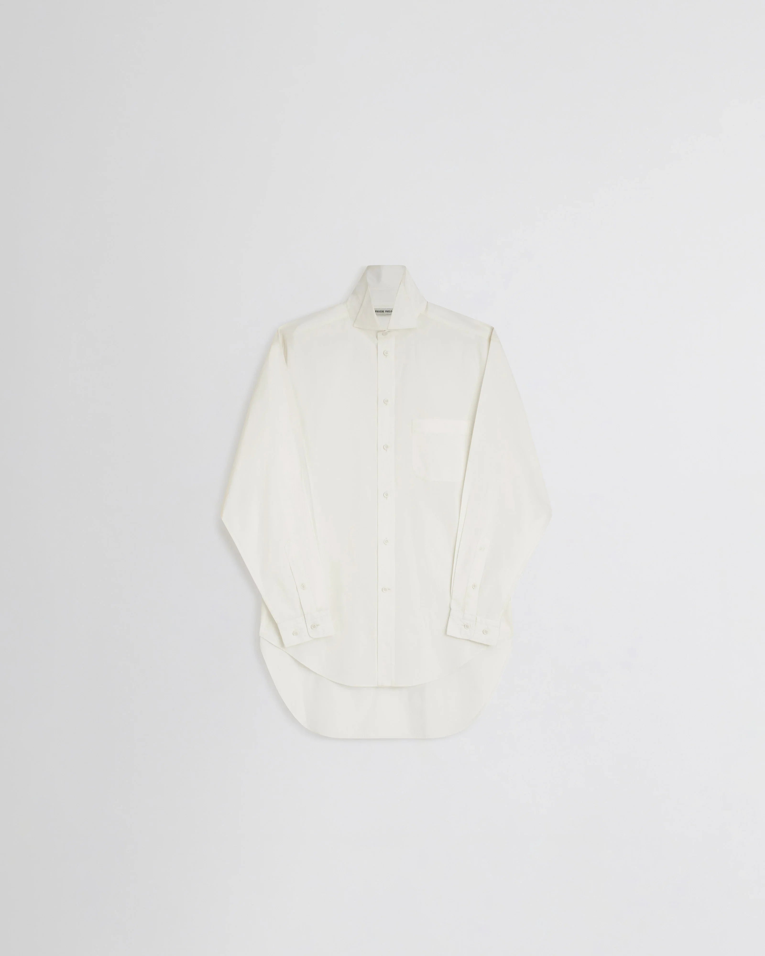 Oversized Poplin Cotton Shirt — White