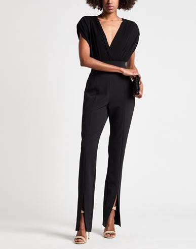 Woman Jumpsuit Black Size 8 Polyester, Elastane