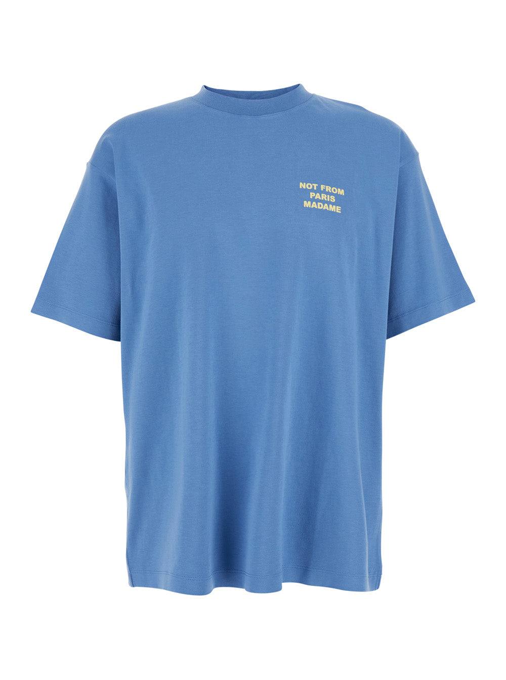 Slogan Print T-Shirt — Blue