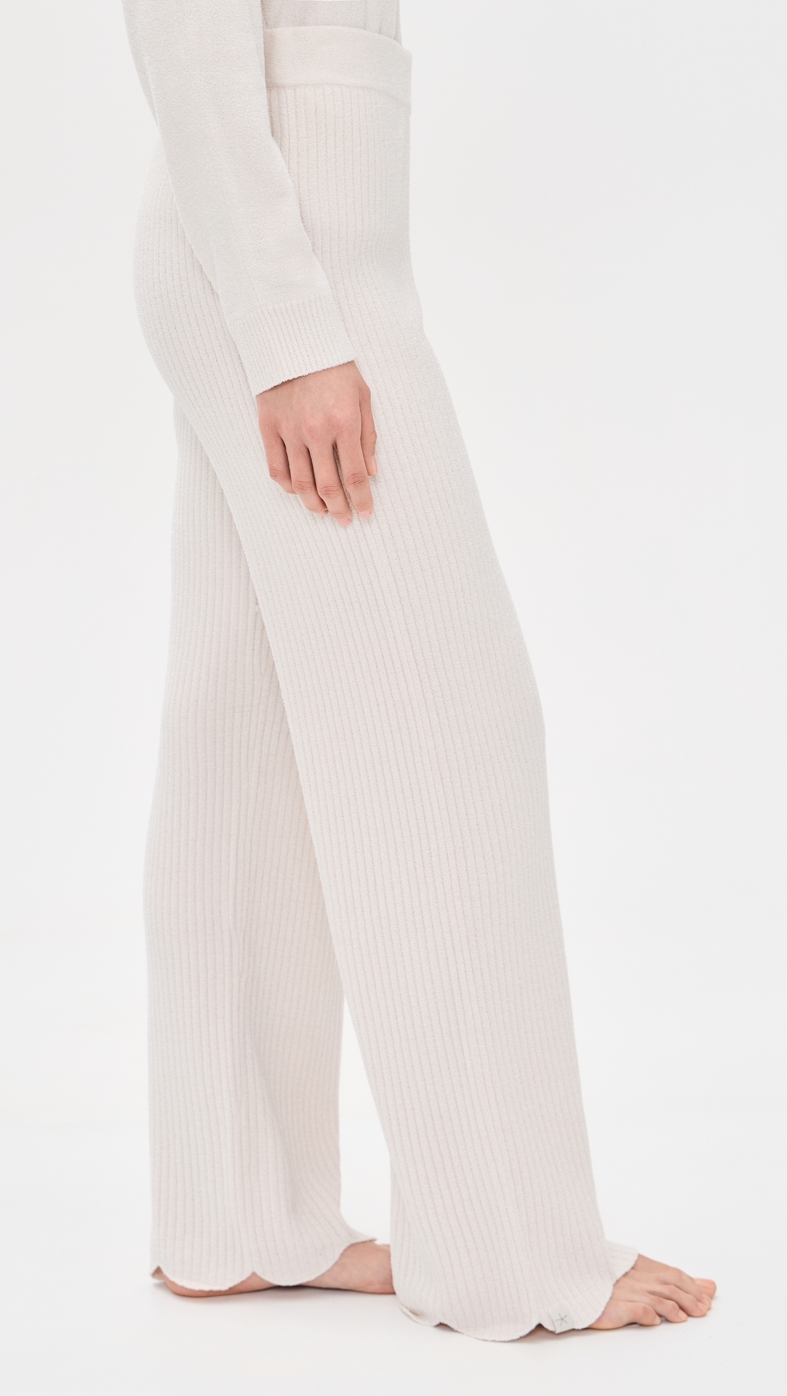 CozyChic Ultra Lite Ribbed Scallop Pants Sand Dune