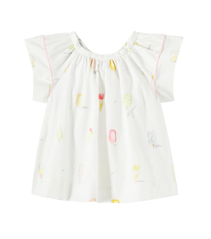 Baby Alisia printed cotton poplin blouse