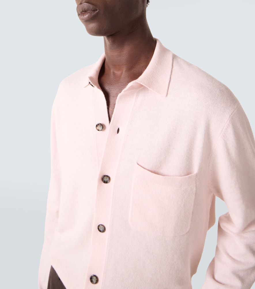 Cotton and cashmere overshirt