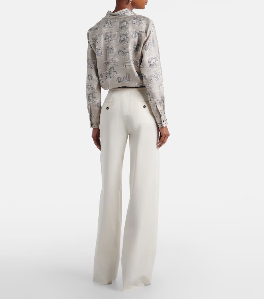 Dentice cotton-blend straight pants