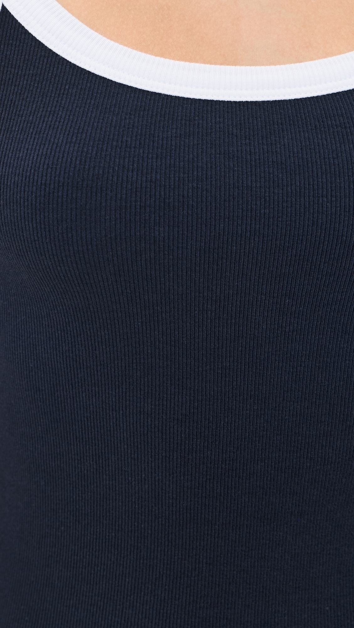 Belle Tank Top Navy/White