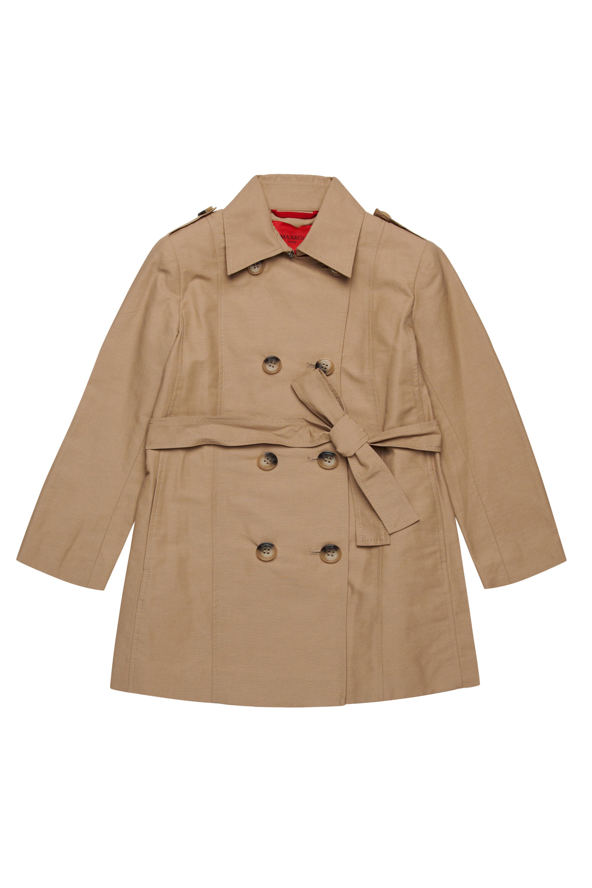 MAX & Co - Technical cotton trench coat - Girl - Beige