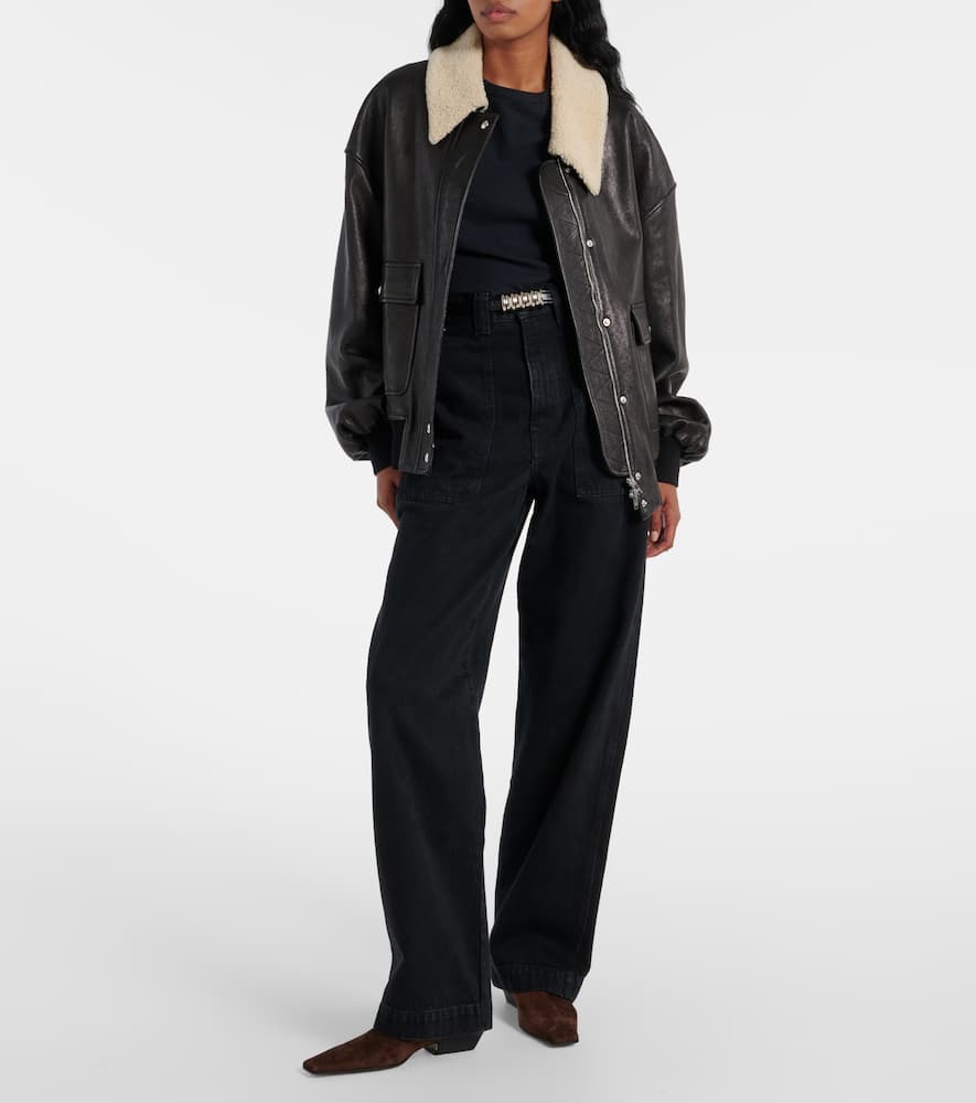 Hewitt high-rise straight jeans