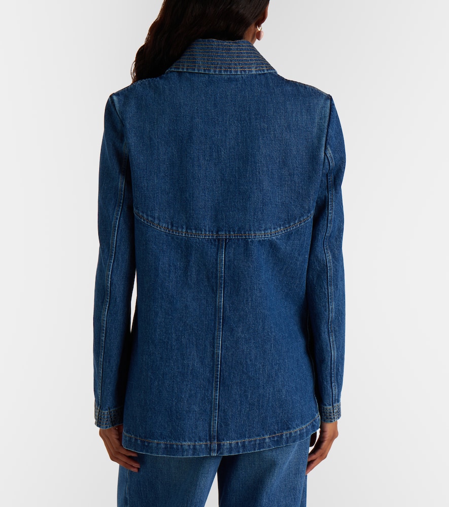 VGold denim field jacket