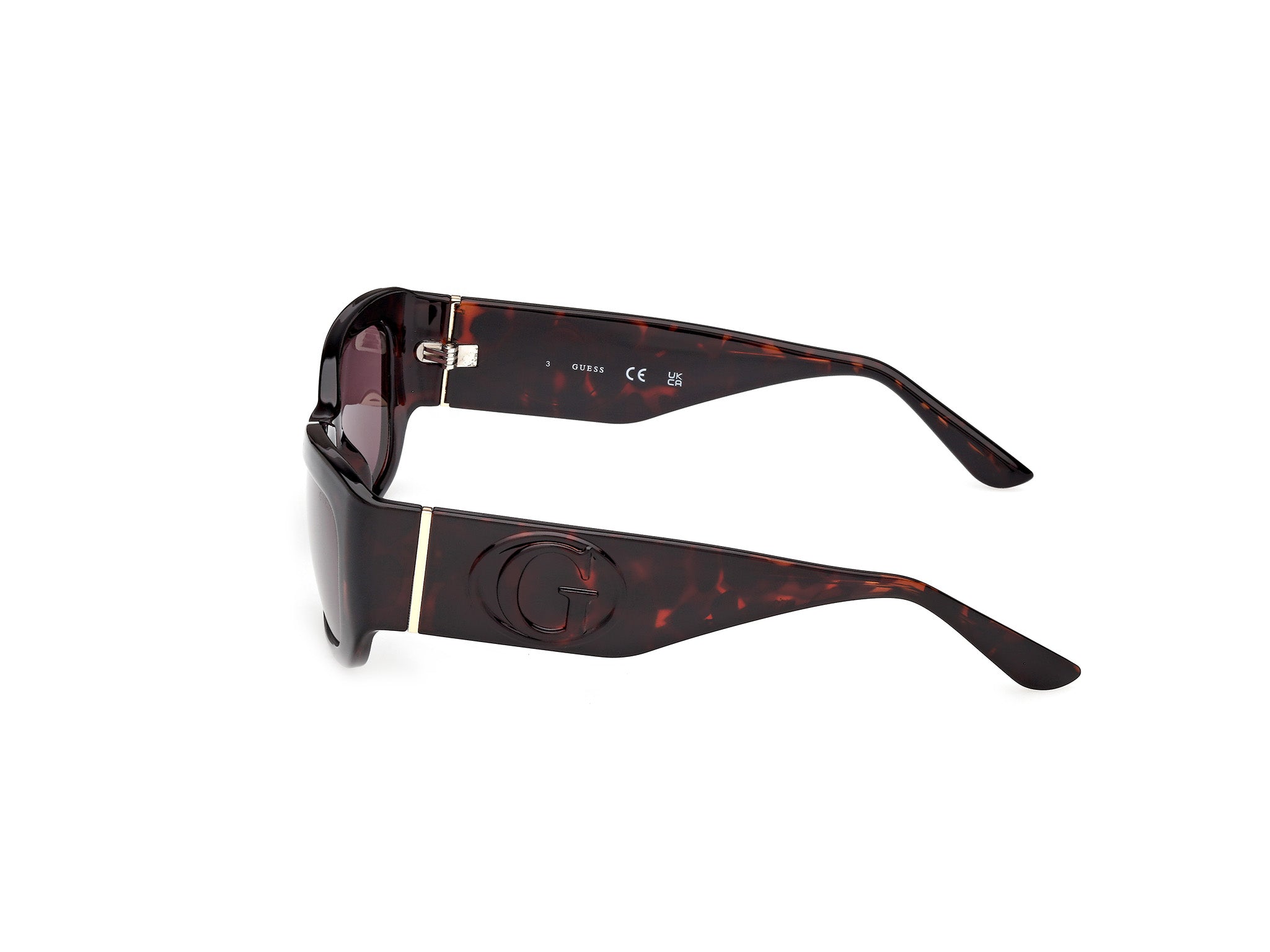 Guess Mujer Guess GU00253 52E Gafas de sol Inyectado la Habana Marrón Cuadrada Norma