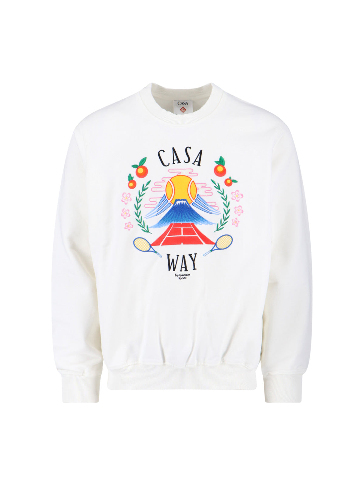 Contrast Knit Sweatshirt