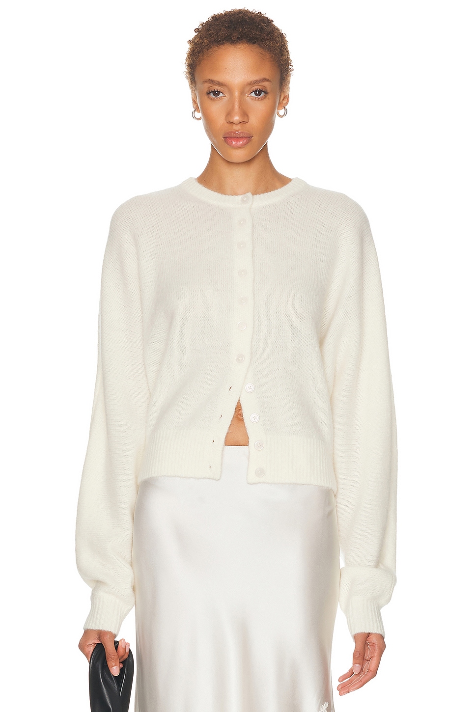 SRG Kristal Dolman Cardigan in Ivory - Ivory. L also in XS