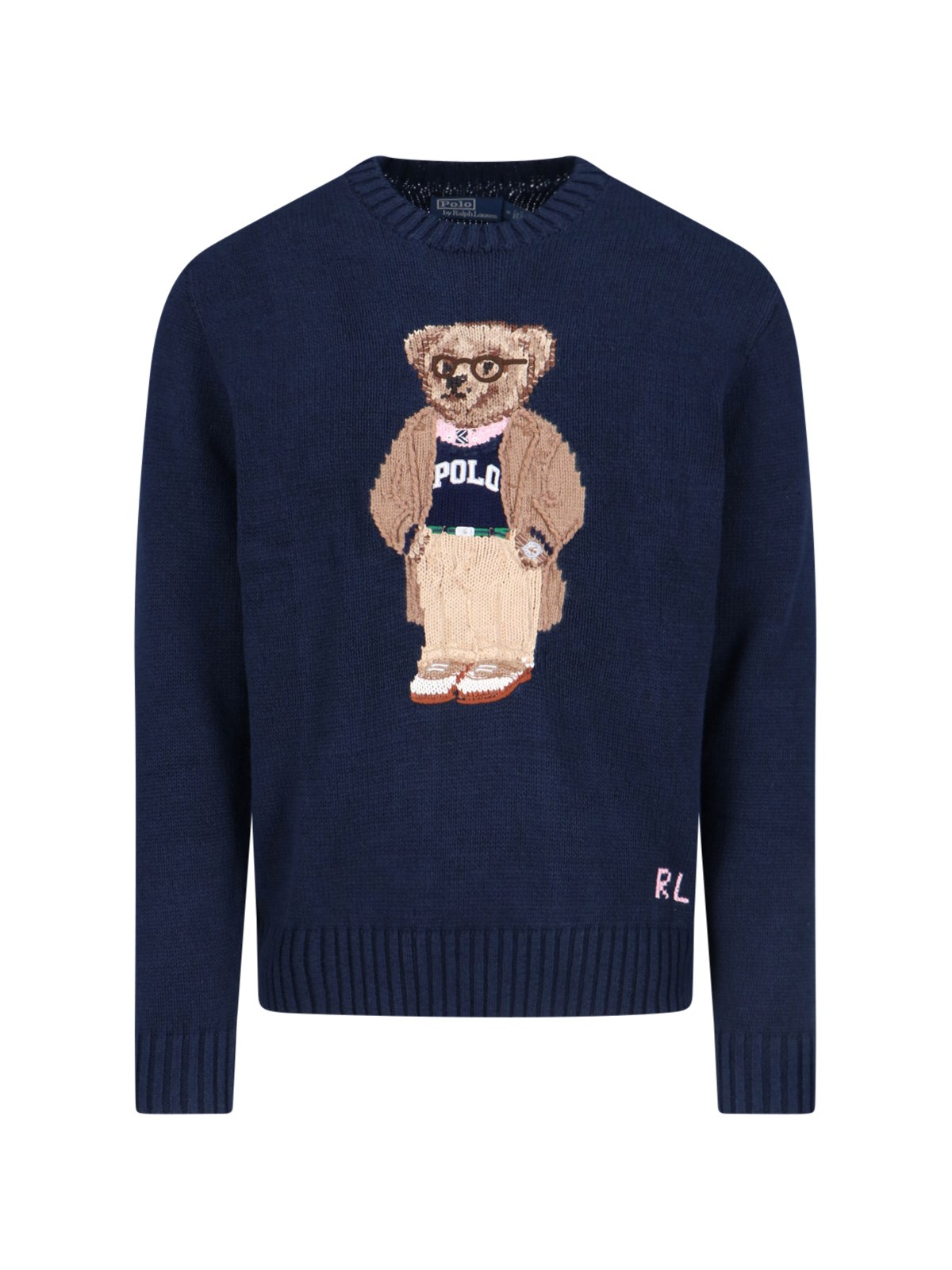 Polo Ralph Lauren 'Polo Bear' Linen And Cotton Sweater