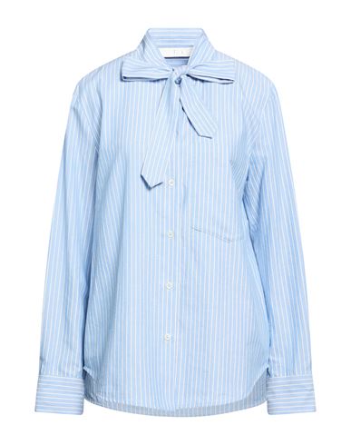 Woman Shirt Light blue Size 8 Cotton
