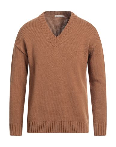 Hinnominate Man Sweater Brown Size L Wool, Acrylic
