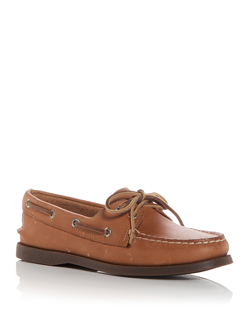 Women's A/O 2 Eye Leather Boat Shoes (Nutmeg Tan)