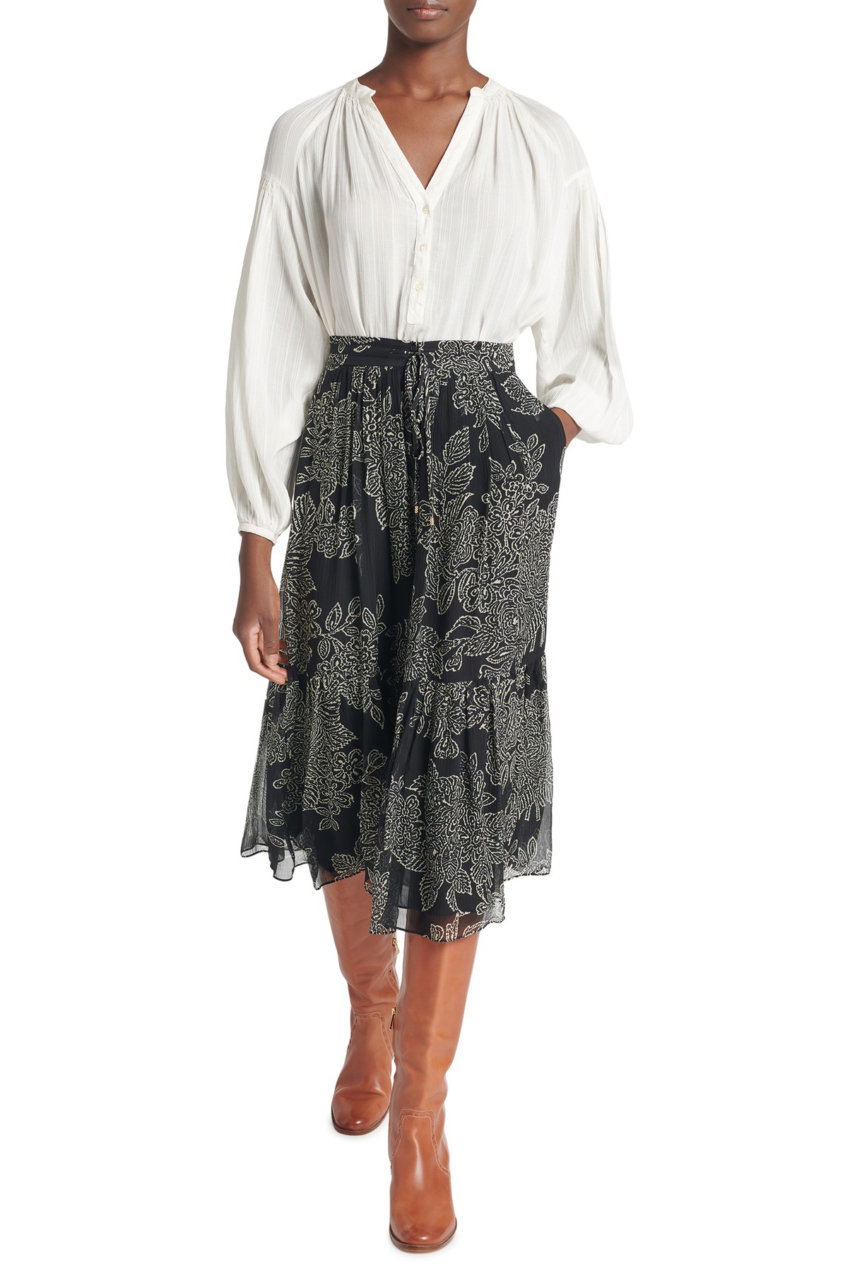 Soledad Ruffled Skirt